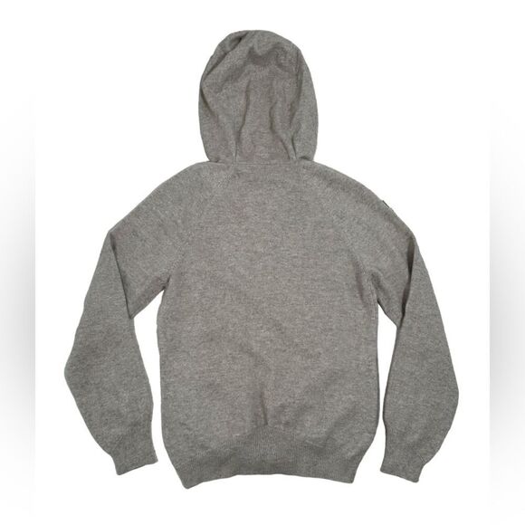 Kid Goyo Tan Pure Mongolian Cashmere Zip Up Long Sleeve Sweater - Picture 3 of 8